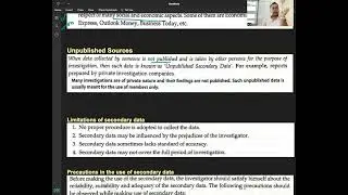 C 5 - R 8 - UNPUBLISHED SOURCES OF SECONDARY DATA