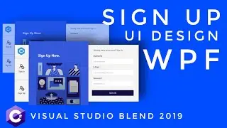 WPF Tutorial : Login UI design in Visual studio blend 2019 | HandyControls UI Library | C# WPF