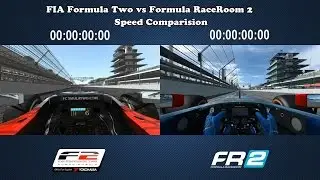 Formula Two (rFactor 2) vs Formula RaceRoom 2 (R3E) - Speed Comparison @ Indianapolis Motor Speedway