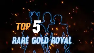top 5 most rare gold royal in Garena free fire