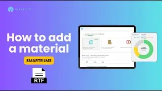 How to add Rich Text - SmartR LMS