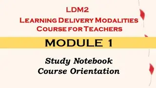 LDM2 module 1 with answers and reflections
