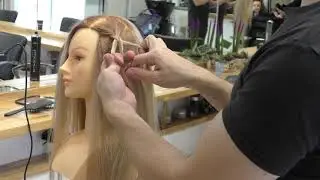 טכניקה לקליעת צמה רגילה