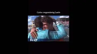 CARLOS congratulating LANDO&rsquo;S FIRST WIN🏆 #f1 #carlando