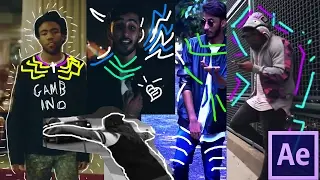 Music Video Scribble Effect - Animated Hand Drawing - After Effects Tutorial HD