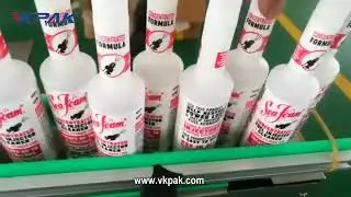 Custom Labeling Machine, Long Neck Bottle Two Label Applicator Machine