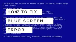computer black screen fix | how to fix computer blue screen windows 10