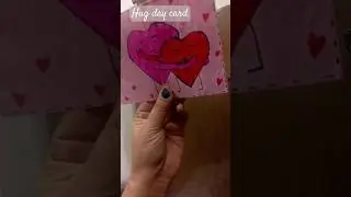 Hug Day card#hugday , valentine's Day gift idea part 6#papercrafting #viralshort