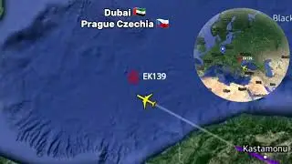 Dubai 🇦🇪 to Prague Czechia 🇨🇿 flight duration 7h55m