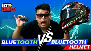 Bluetooth vs Bluetooth Wala Helmet Comparison🤔 Kaunsa Lu? Value for Money? Headfox Smart Helmet😍