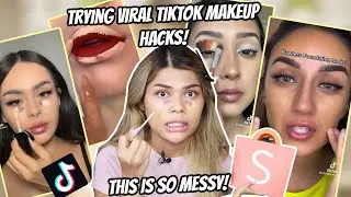 TRYING VIRAL TIK TOK MAKEUP HACKS WITH SHOPEE FINDS! THIS IS MESSY!+ MID YEAR GIVEAWAY!!!