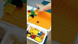 Multifunctional Building Table Kids Activity Big Building Blocks Compatible #short #views #kidstoys