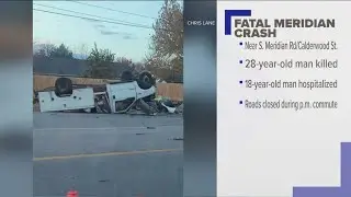 Fatal roll-over crash in Meridian