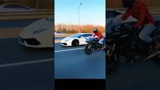 Kawasaki Ninja h2 vs lamborghini// Racing bike Kawasaki Ninja h2 status🔥🔥😍