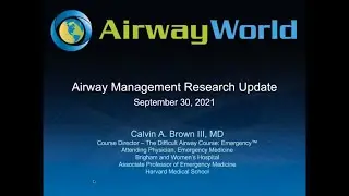 September 2021 Quarterly Airway Management Research Update