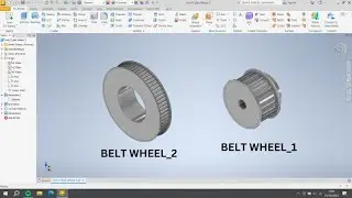 Inventor Tutorial V6 Engine : Belt Wheel 1 & 2 [Part 17]