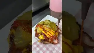 EPIC Bacon Double Cheeseburger with EXTRA Cheese in the Patty