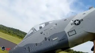 E-Flite A-10 Thunderbolt II Twin 64mm EDF - First flight at new airfield.