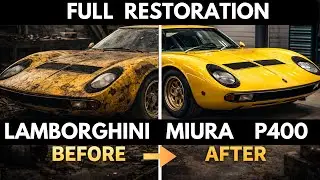 ASMR Car Restoration! Full Restoration of Giallo Fly Lamborghini Miura P400 1967