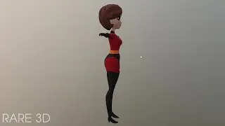 Mrs Incredible (Elastigirl) 3D Models close-up view [Rare 3D]