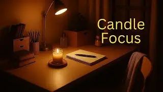 ADHD Focus Room | Candlelight, Rain & Fireplace Sounds | Study Ambiance | 60 minutes 