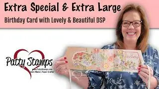Extra Large Birthday card with Tag Design