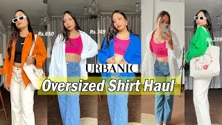 Oversized Shirt Haul | Trendy & Colourful Oversized Shirt from Urbanic #urbanic #urbanichaul