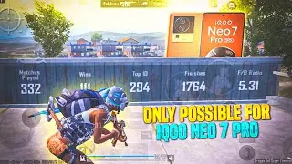 BGMI 1v4 CLUTCHES ARE EASY 💥 IQOO NEO 7 PRO HDR + EXTREME PUBG / BGMI TEST 2023⚡5 FINGER + FULL GYRO