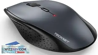 TECKNET Wireless Mouse 2.4G USB Computer Mouse with 6 Level Adjustable 4800 DPI