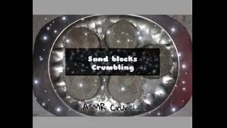 ASMR pure sand blocks crumbling on paper, sand sifting and sand play // very satisfying &hearts;
