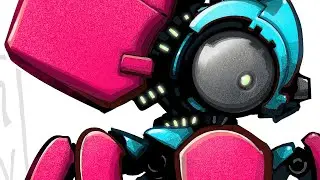 JimRowBots 04 - Procreate Drawing Process