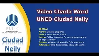 Charla Virtual WORD y tareas, UNED C.Neily
