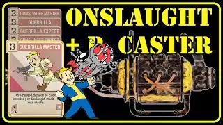 Fallout 76 PTS - Heavygunner Build + Onslaught | ft. Plasma Caster.