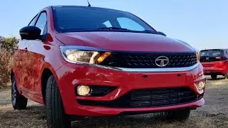 Tata Tiago Facelift XZA+ Most Detailed Review | Flame Red Colour Dual Tone | AutoTrend !!