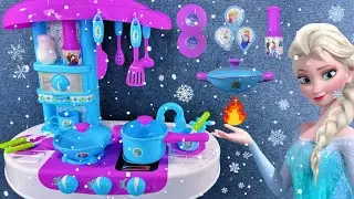 7 Minutes Satisfying with Unboxing Frozen Elsa Kitchen Toy Set ASMR | Review Toys
