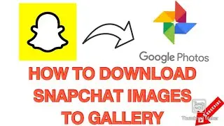 How to download images from Snapchat to gallery (Easy Trick)🔥