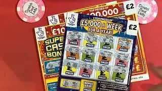 🤗🤗 Great session with a mix of scratch cards, Lucky Roll, Super Cash Bonus and &pound;5k week for a year🤞🤞