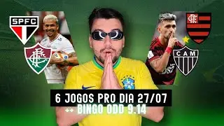 PALPITES E APOSTAS DE FUTEBOL PARA HOJE 27 07 2025 + BILHETE PRONTO (DOMINGO)