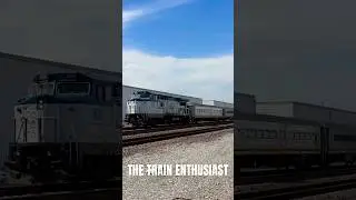 Amtrak Dash-8 Locomotive LOUD HORN! #railfan #train #amtrak #railway