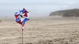 Patriotic Glasshouse Windmill Spinner | USA Garden Decor | KiteGarden.com