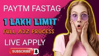 How To Create Paytm Fastag With 100000 Limit 🤩🤩 !! Best Trick