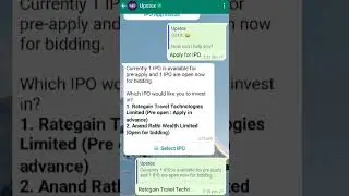 How to Apply Ipo Through Whatsapp. Ipo Application Process Through Whatsapp. Whatsapp Best Feature.