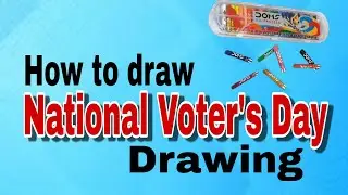 My vote my future poster / National voters Day Drawing