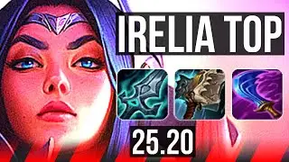 IRELIA vs OLAF (TOP) | 7 solo kills | KR Master | 25.20