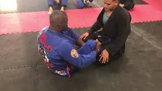 Butterfly to shin sweep