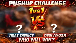 1vs1 Finger pushup challenge 😱 | Vikas Thenics vs Desi Ayush || Who will win?🤯