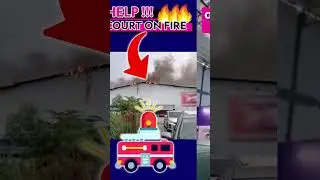 🔥 HELP‼️ Badminton Court on FIRE 🚒 | CLEAN UP crew in Action. 🧹#badminton