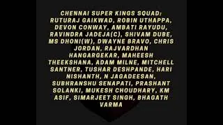 Chennai Super Kings Vs Kolkata knight Riders Match Facts , expected or probable  line up Dream 11