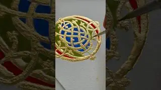 Gilding initials!! #calligraphy #illumination #illustrationart #gilding #goldleaf #gold #handmade