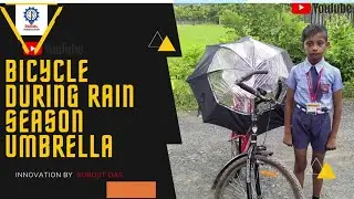 bike umbrella presentation , cycling in the rain , umbrella for bicycles  innovation by subojit das